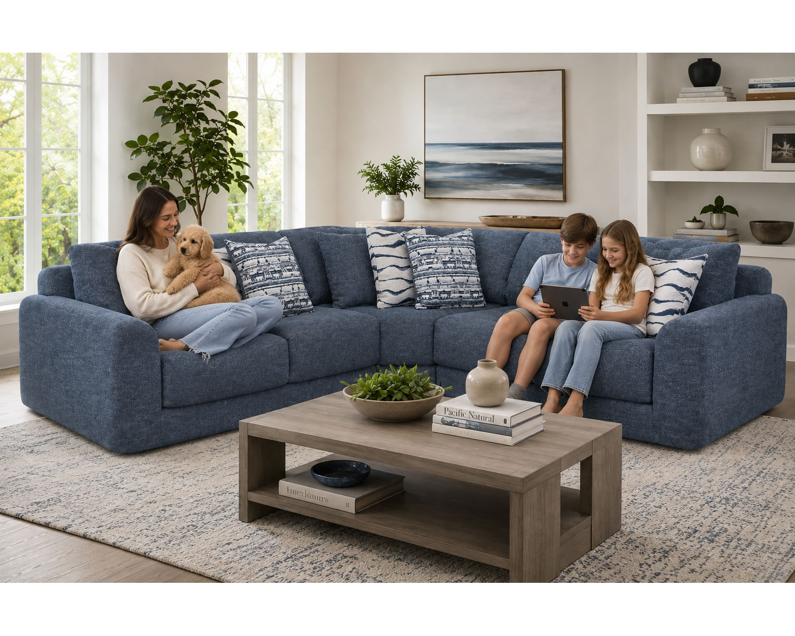 Santorini 830 Modular Sectional (Modern Comfort Flexible Design) - Designer Style Without the Designer Price.