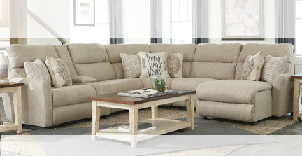 Layout N: Six Piece Sectional. 117.5 x 126"