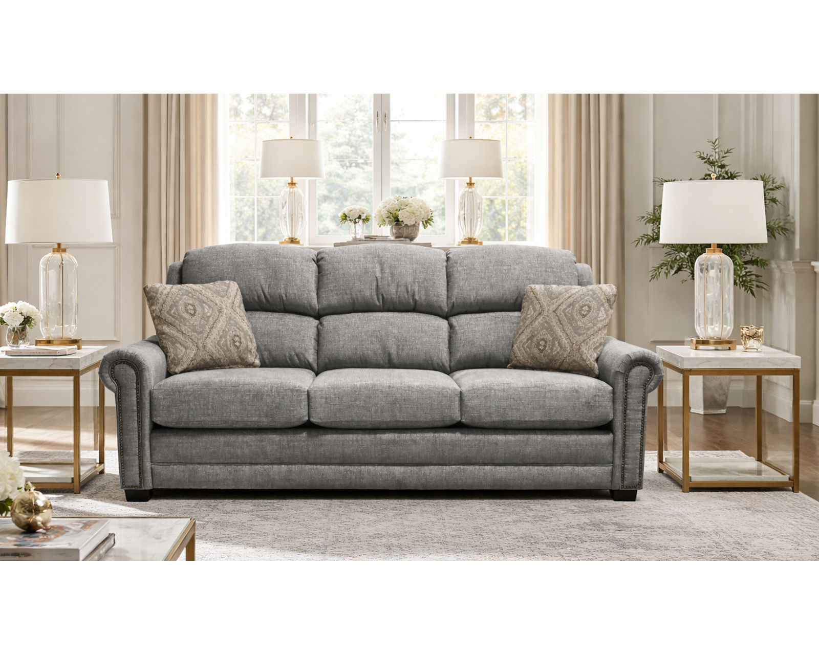 Dawson 88" Sofa (+101 Standard and Performance Fabrics) - Dawson 1D05 Sofa