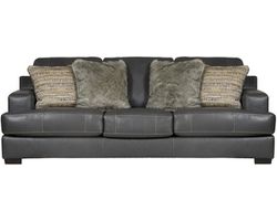 Marco 92" Top Grain Leather Sofa 2 colors (in stock) includes pillows