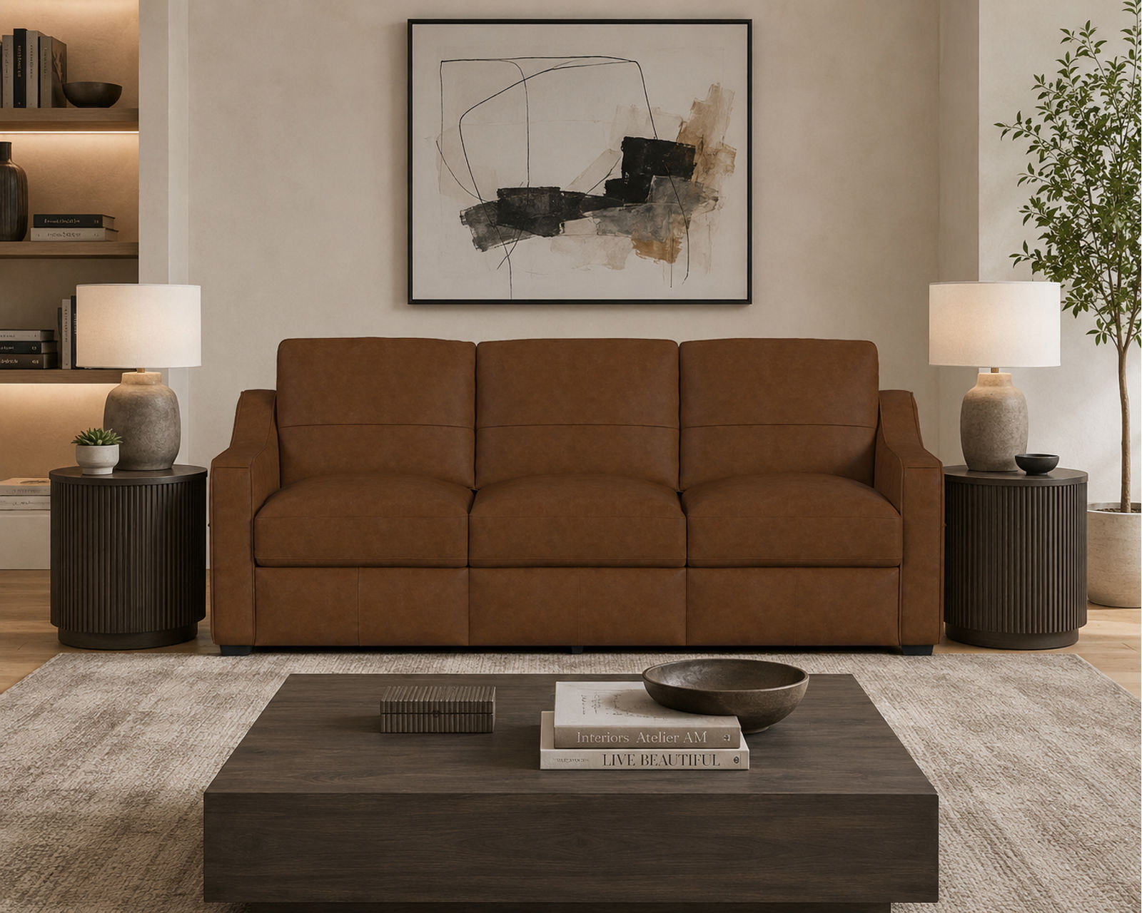 Hudson 1481 Leather Chair (2 leather colors) - Feel the Difference Quality Makes.