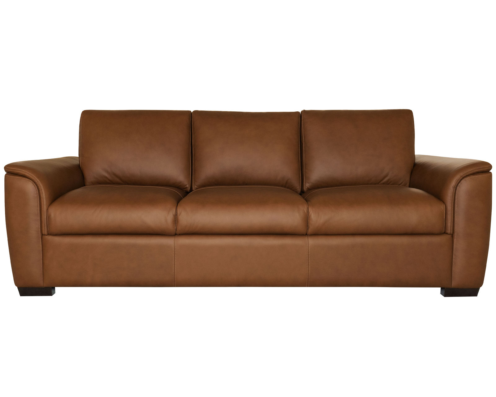 Henry 90" Leather Stationary Sofa (in stock)