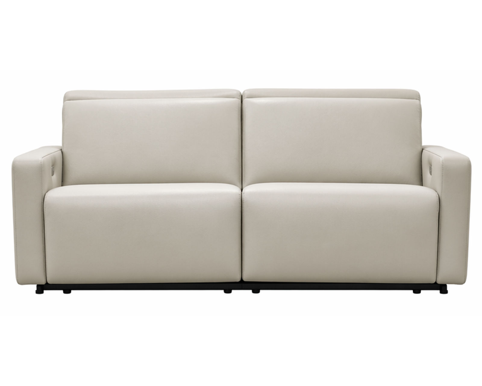 Patty Dual Power Reclining Sofa — Available in Standard & Wide Cushions, 140+ Leather Options, and 77", 80", or 109" Widths - Patty 70" Power Headrest Power Reclining Console Loveseat (two cushions)