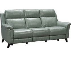 Kester 86" Leather Power Headrest Power Reclining Sofa (Mint) In stock