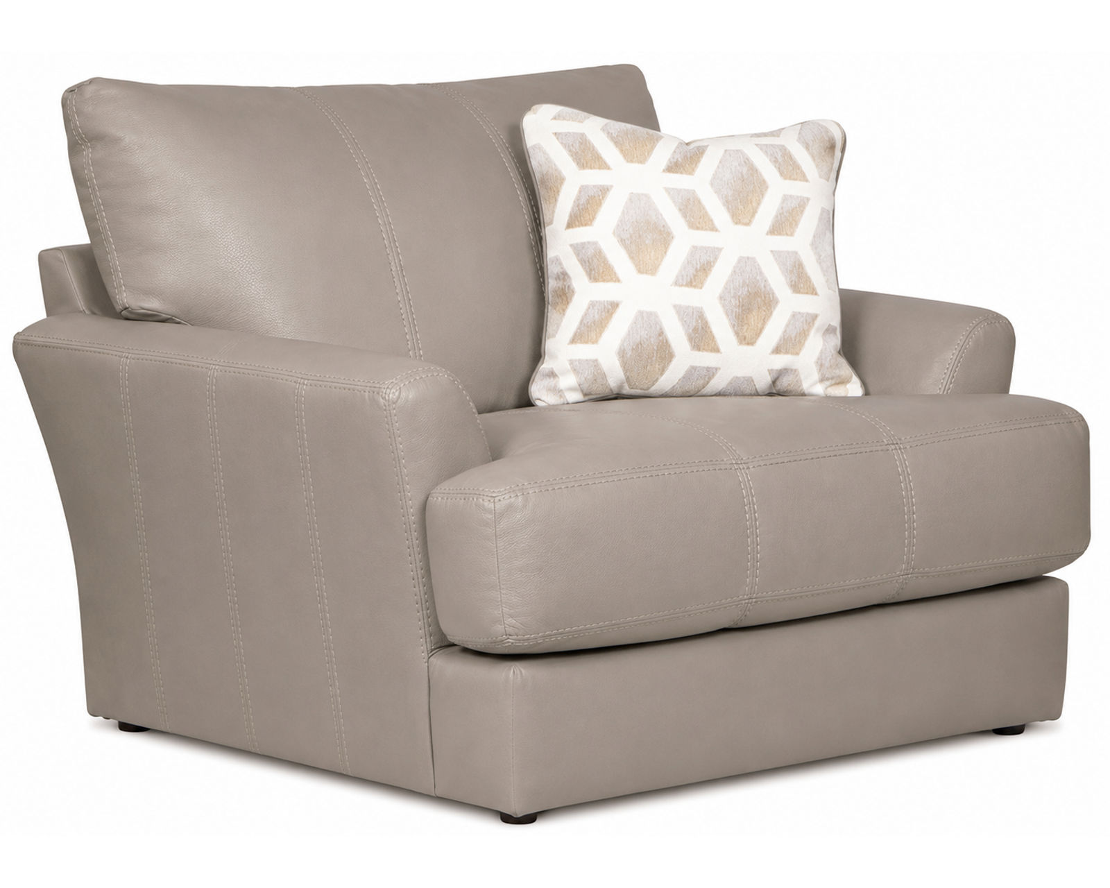 Prato Top Grain Leather Touch 85" Sofa (2 colors) includes pillows