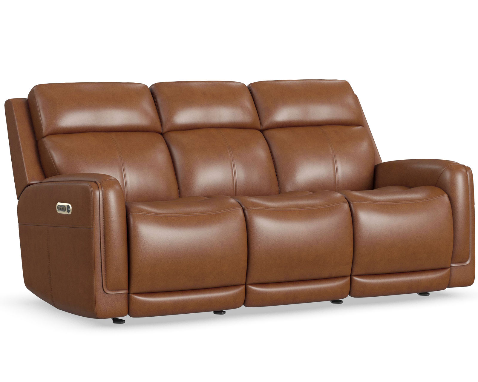 Alister 71" Leather Power Gliding Loveseat with Console, Power Headrests & Lumbar (+3 colors) in stock