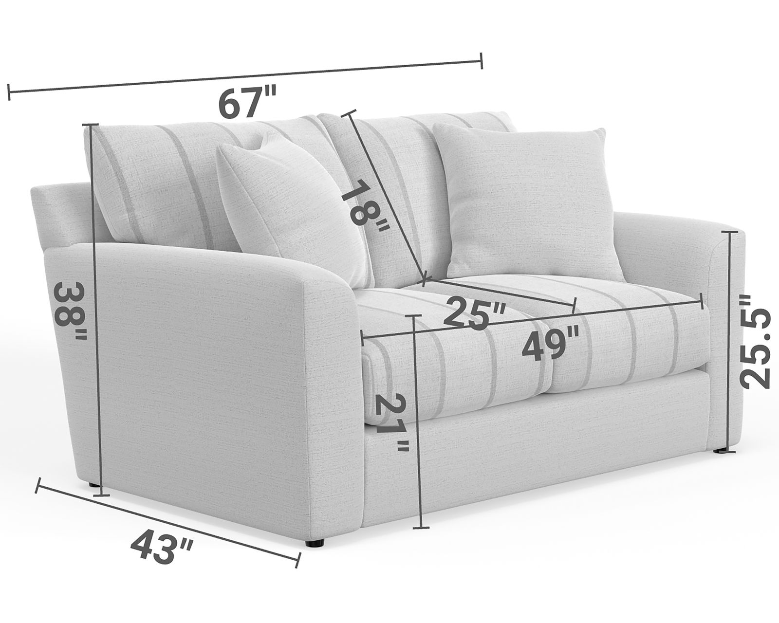 Lindsey 89" Stationary Sofa (2 colors) includes pillows - Designed for Families. Built for Life.