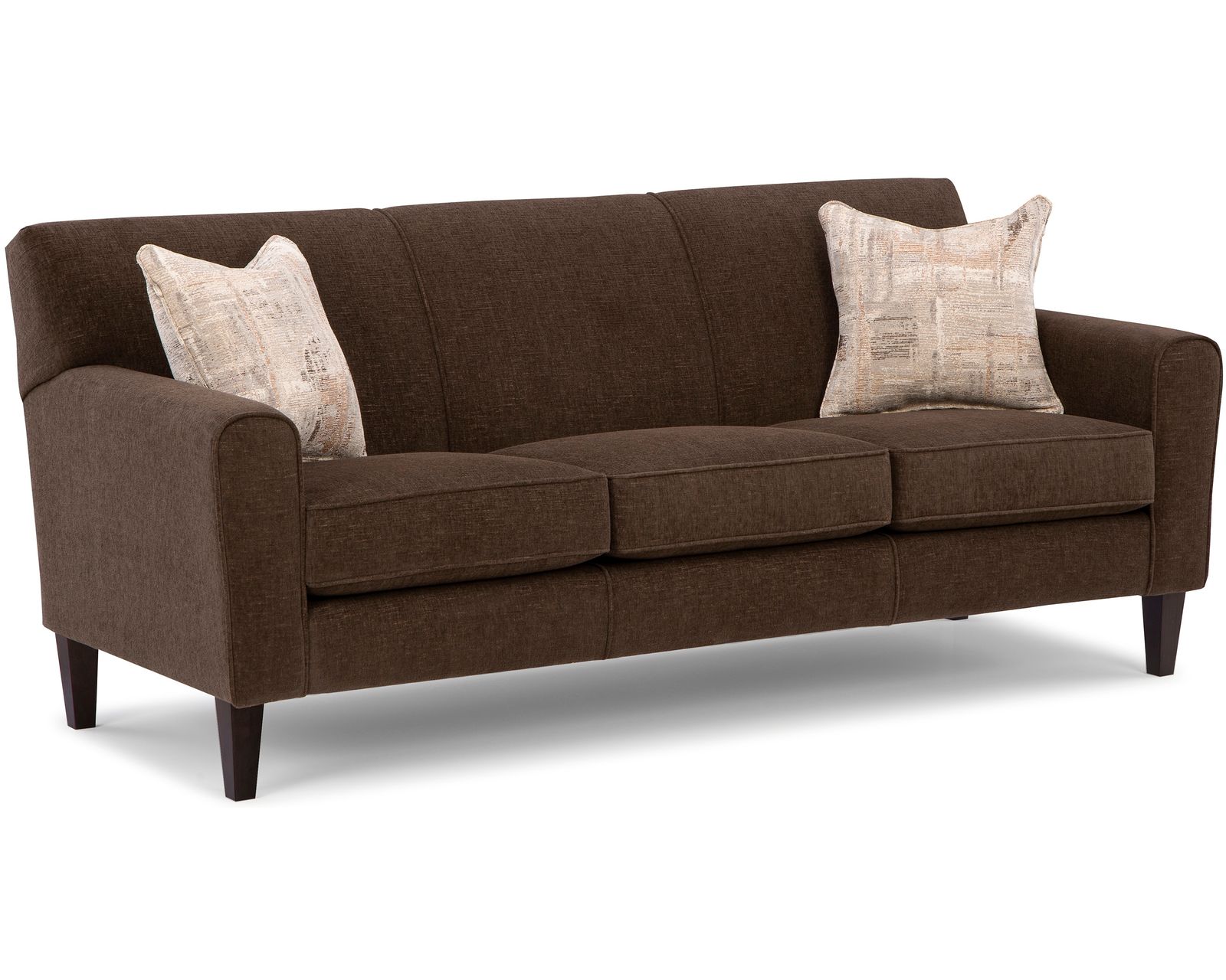 Maisie 83" Sofa (+100 fabrics) 3 wood finishes - Furniture Built to Fit Your Life—Not Just Your Room.