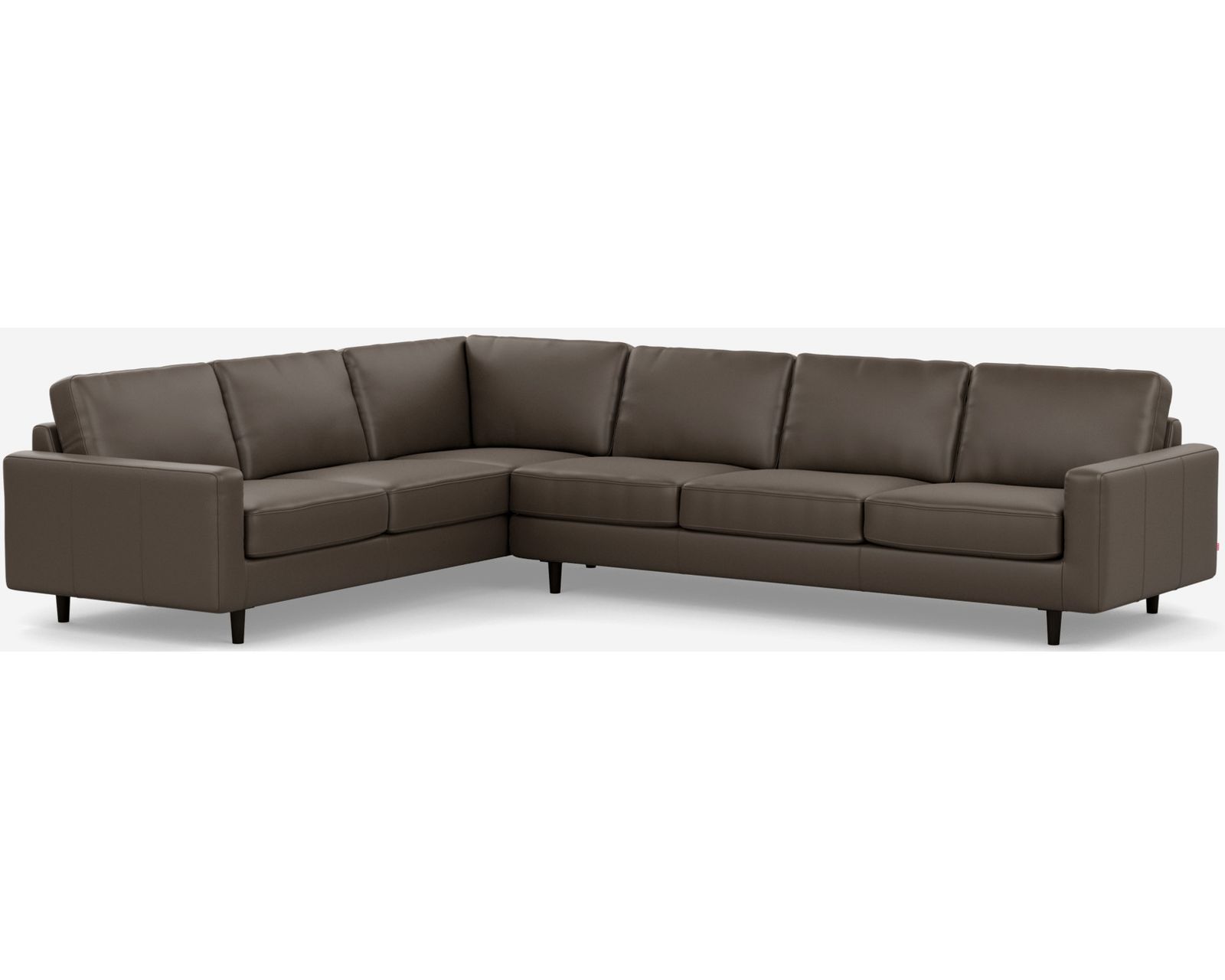 Oskar 77158 Sectional (124" x 95") +100 leathers - Layout A:  Two Piece Sectional 95" x 124"