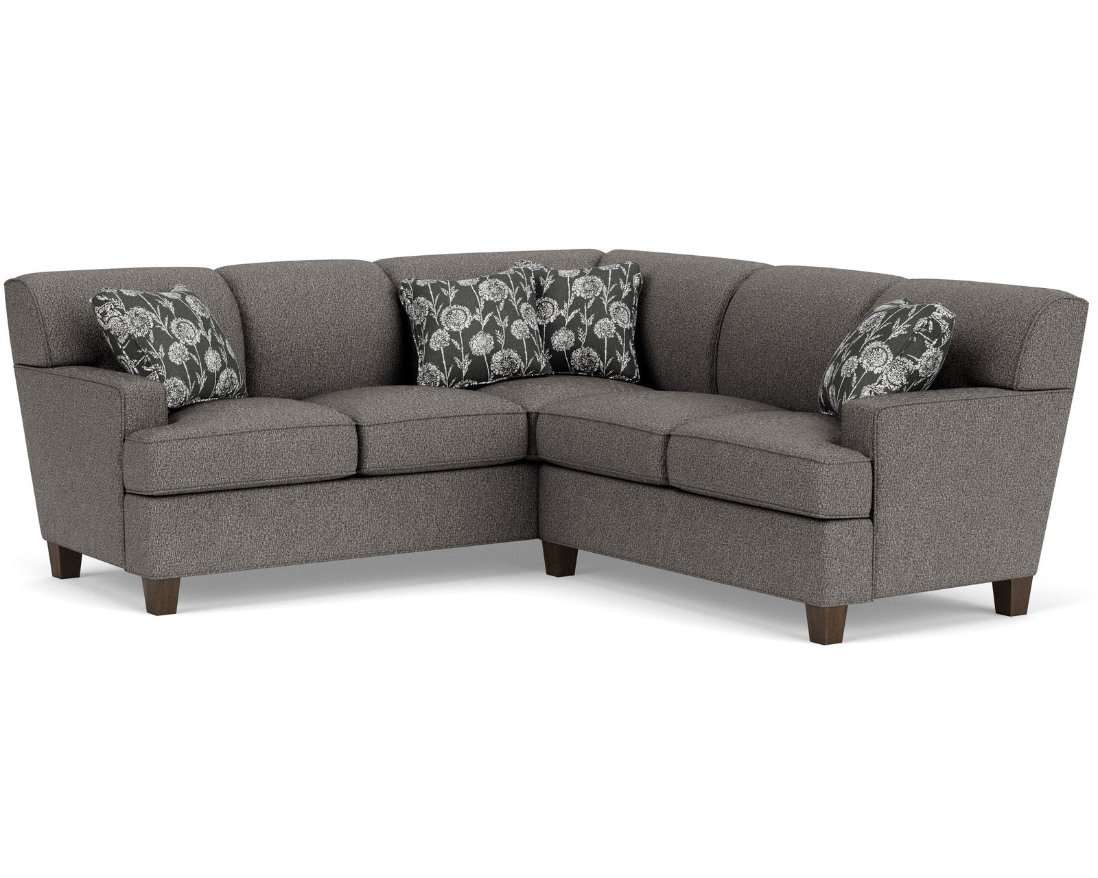 Dempsey 5641 Sectional (100+ fabrics) - Sectional Layout B:  Features the Flexsteel Blue Steel Seat Spring never needs replacing