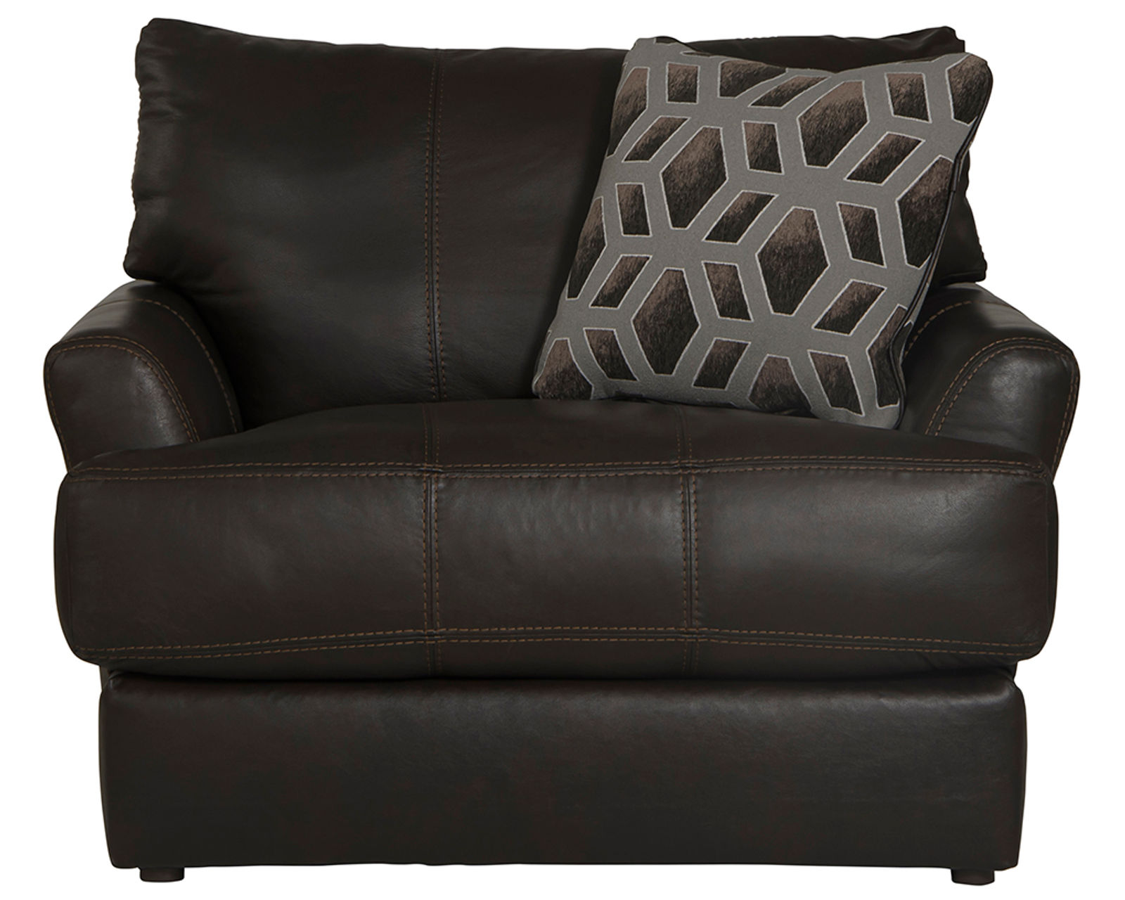 Prato Top Grain Leather Touch 85" Sofa (2 colors) includes pillows