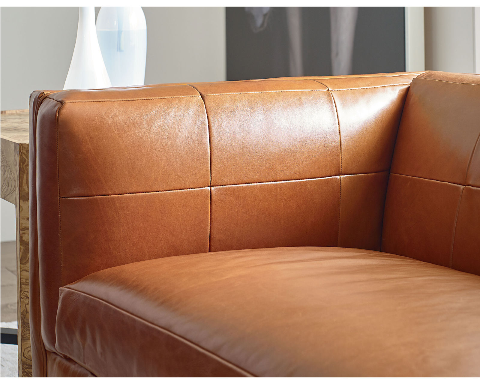 Chester 82" or 100" Leather Sofa (+45 leathers) - Chester 100" Leather Sofa