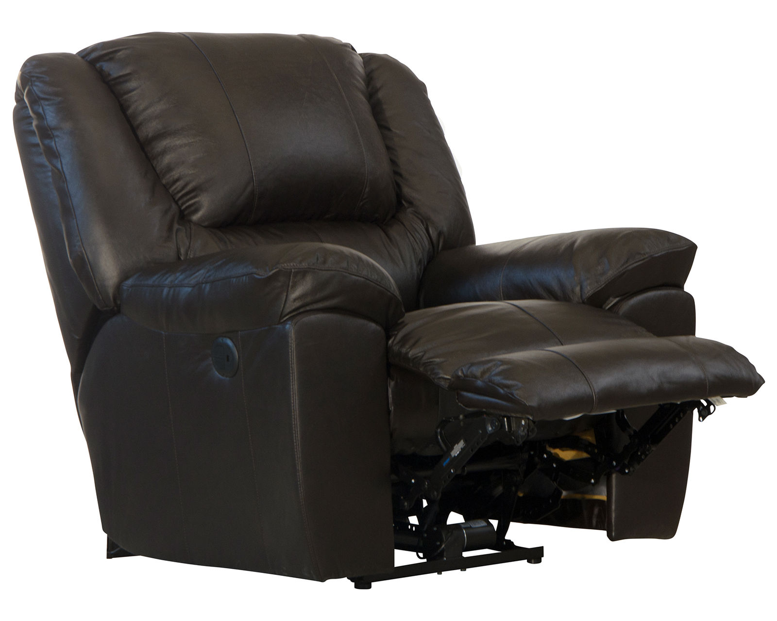 Transformer II Ultimate 90" Italian Leather Sofa w/3 Recliners & Drop Down Table - America's Favorite Way to Unwind.