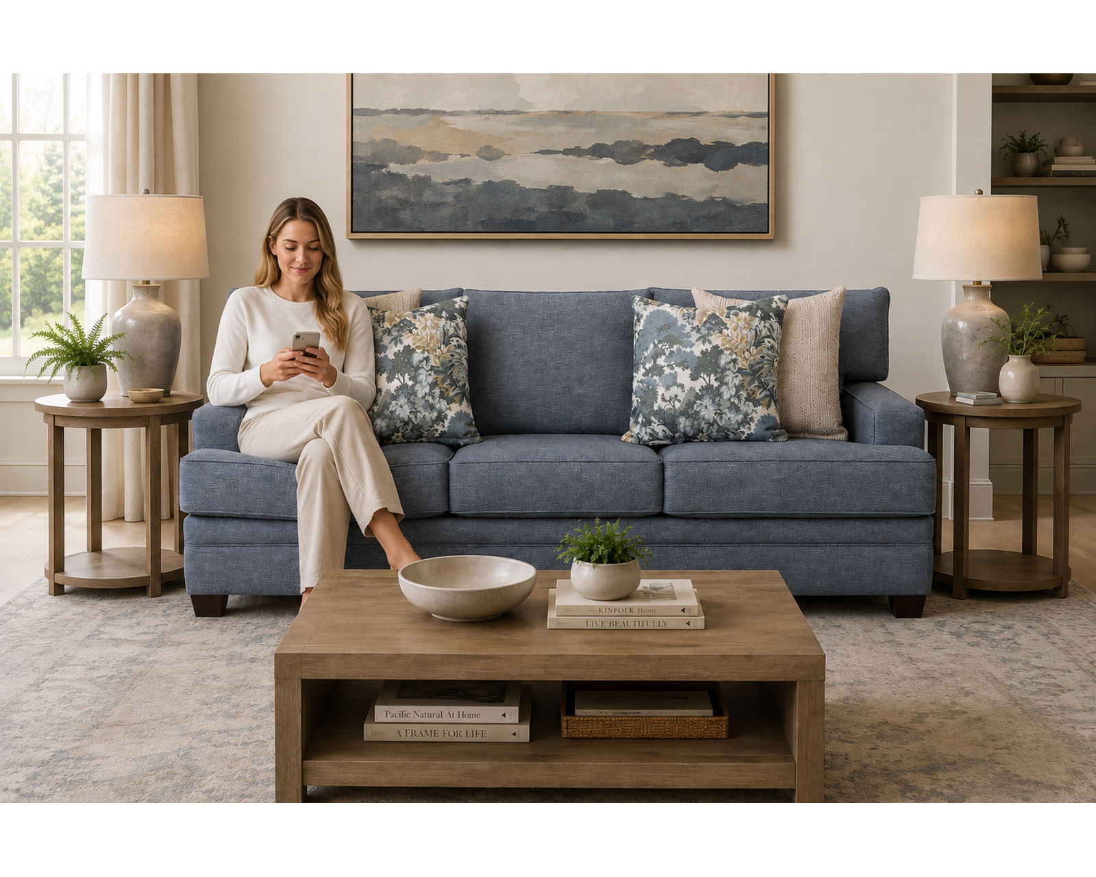 Lakeland 90" Sofa (Tailored Style. Everyday Comfort. Made for Living) - Designer Style Without the Designer Price.