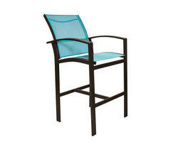 Capstone Sling Bar Stool (41" and 49" Height) - 24 fabrics - 8 metal finishes