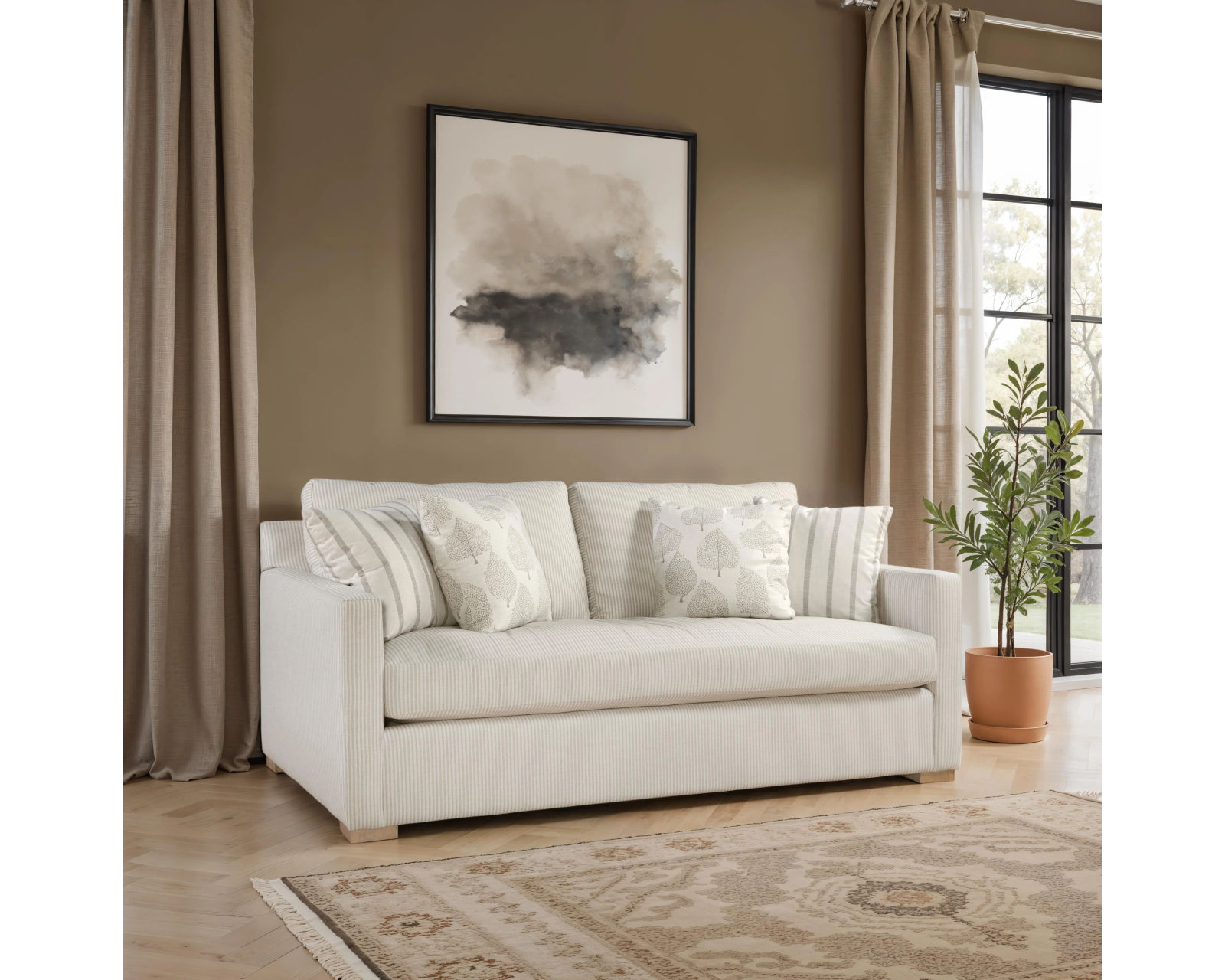 Bel Air 705 Sofa 79" - 87" (+69 fabrics) - Bel Air 79" Sofa (One cushion)
