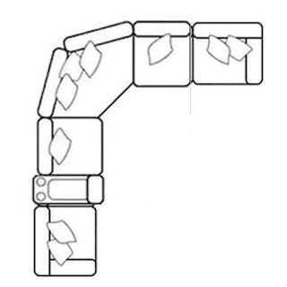 Layout M: Six Piece Sectional