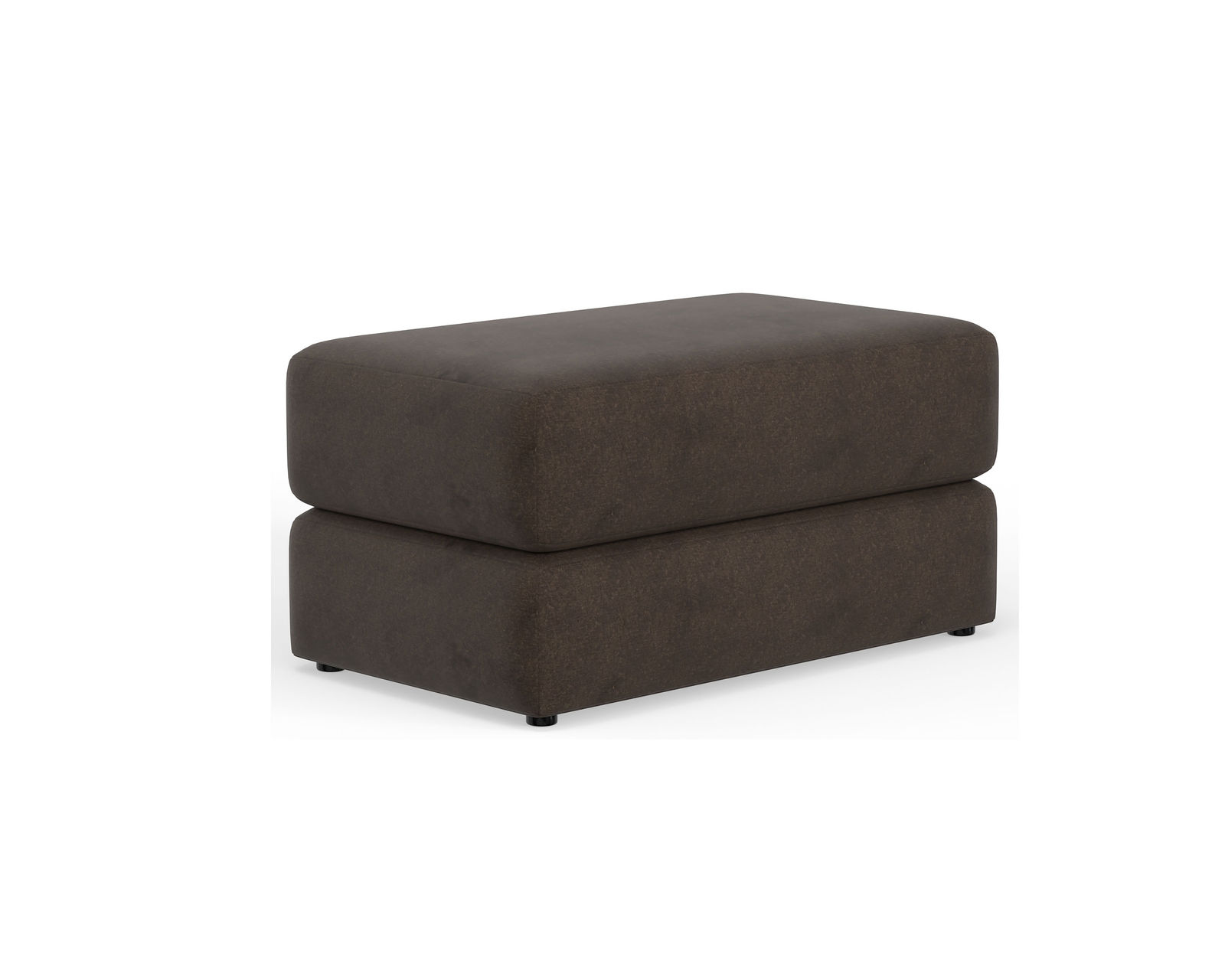 Eagan Stationary 95" Sofa (+3 colors) includes pillows - Eagan Ottoman in Chocolate
