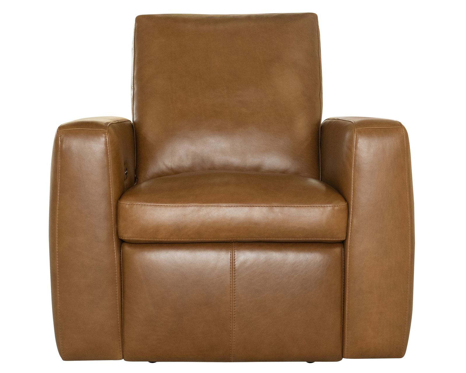 Aria 1865 Power Reclining Sofa, Zero-Gravity Wall Hugger, Top-Grain Leather - Sedona - The power control includes USB-A and USB-C ports 