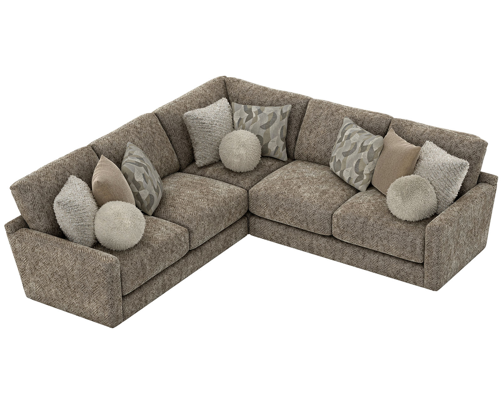 Turner 3145 Modular Sectional (includes pillows) - Layout D: Three Piece Sectional 120" x 120"