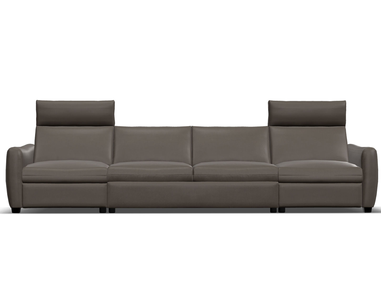 Charli 77743 Power Reclining Sectional (+100 leathers) - Layout S: Three Piece Reclining Sectional (2 recliners) 144" wide