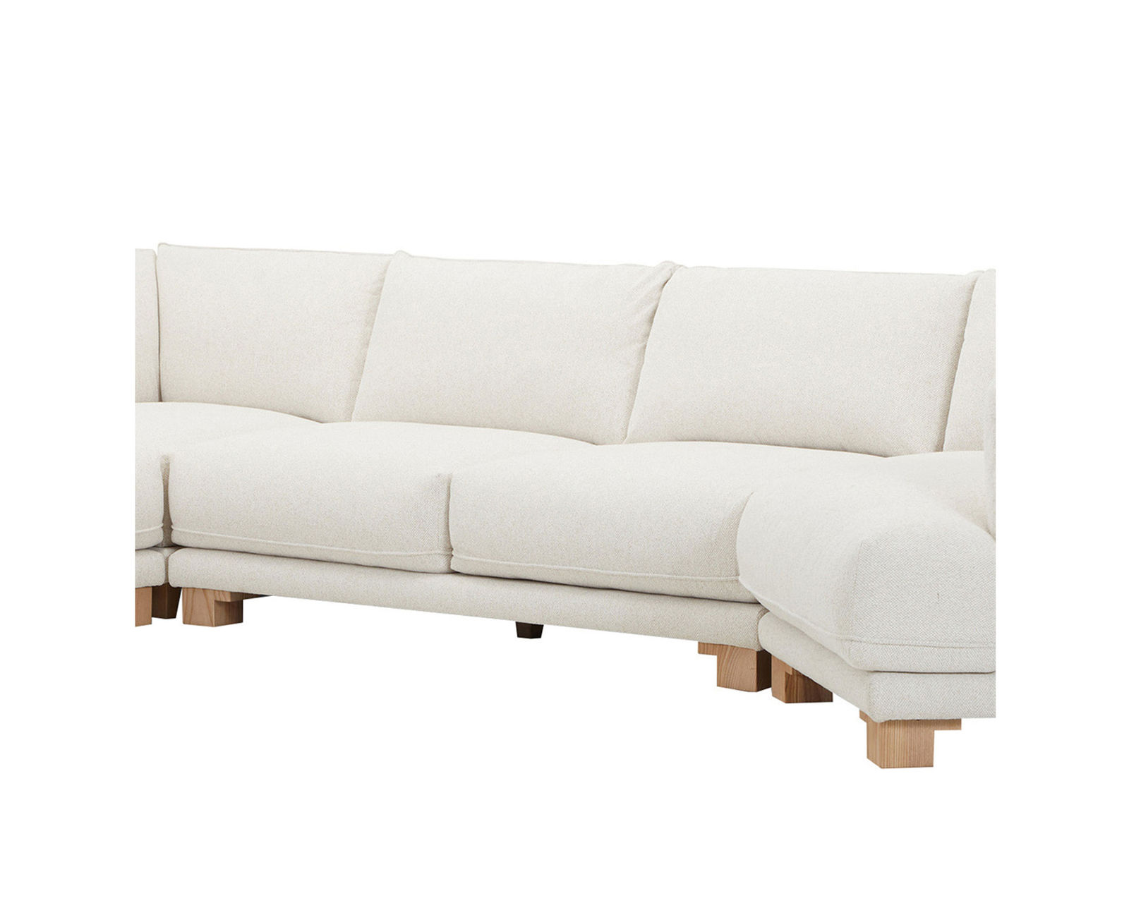 Escape Four Piece Stationary Sectional Mist (In stock - Fast shipping) - Escape Armless Loveseat