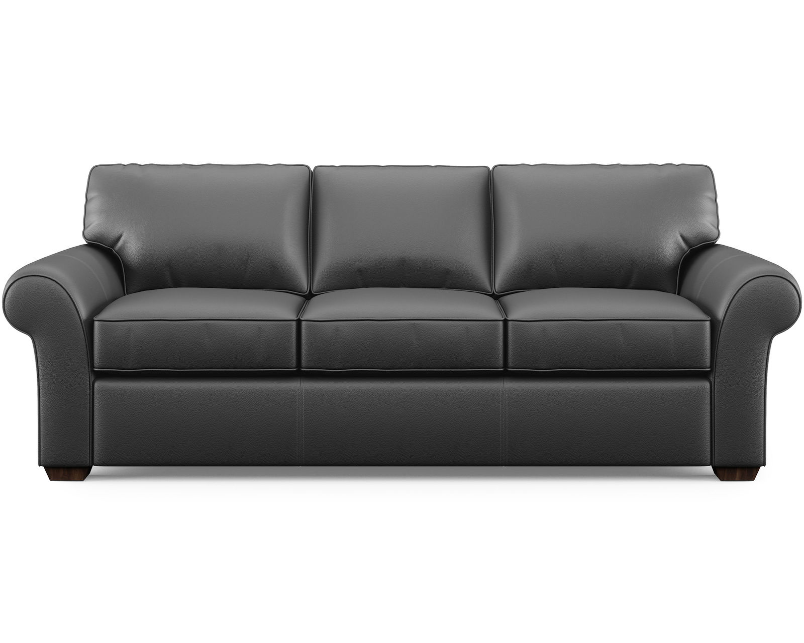 Vail Leather Stationary Sofa (Leather colors)