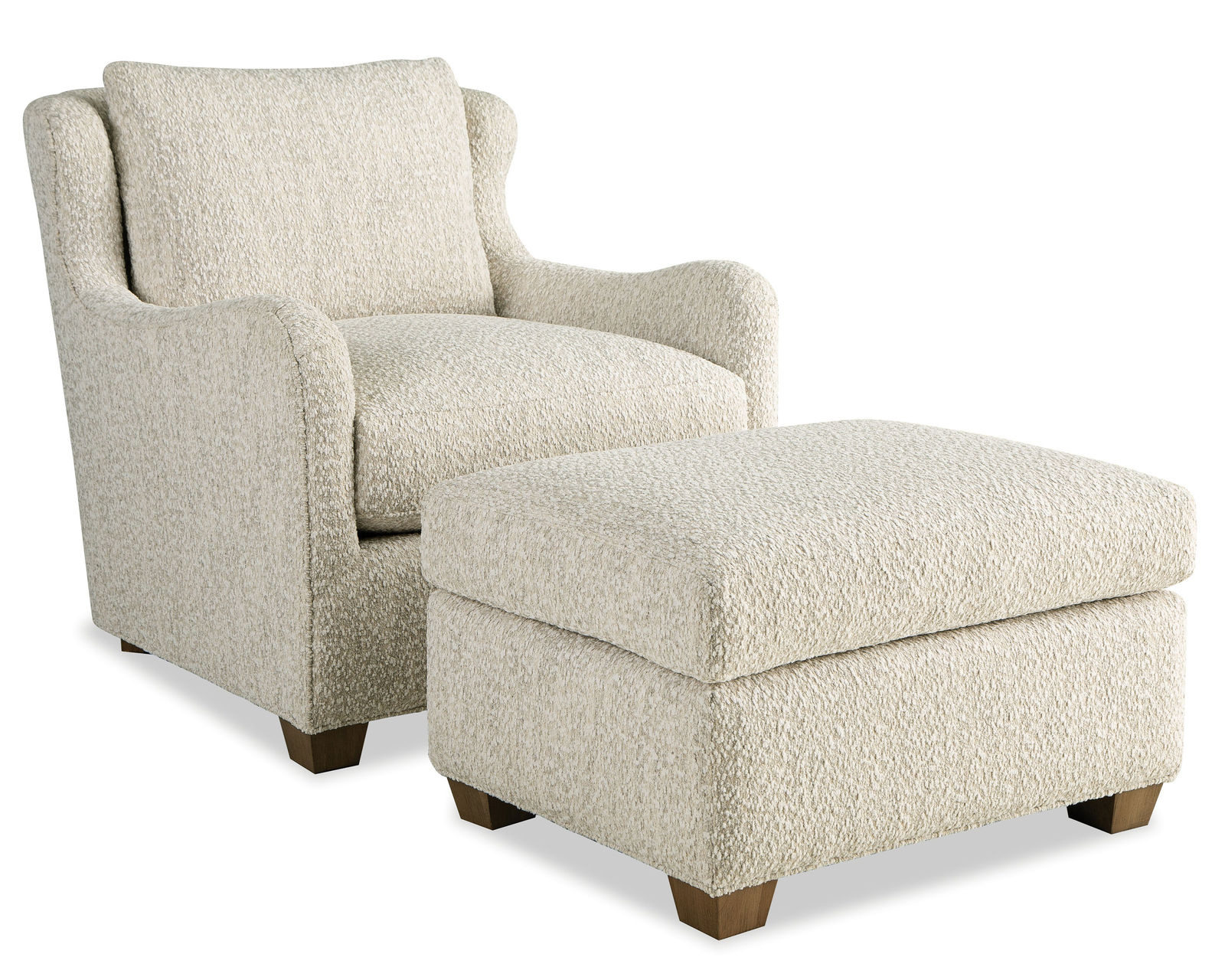 Calverton 92" Sofa 7329 (+100 performance fabrics) - Calverton Chair 732910 and 24" x 31" Ottoman 732900