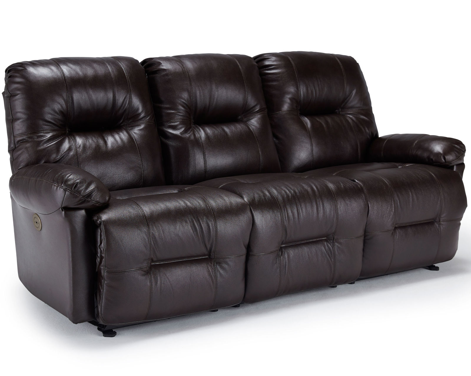 Zaynah Leather Double Reclining Sofa (+3 leathers) 87" - Zaynah Double Reclining Leather Sofa
