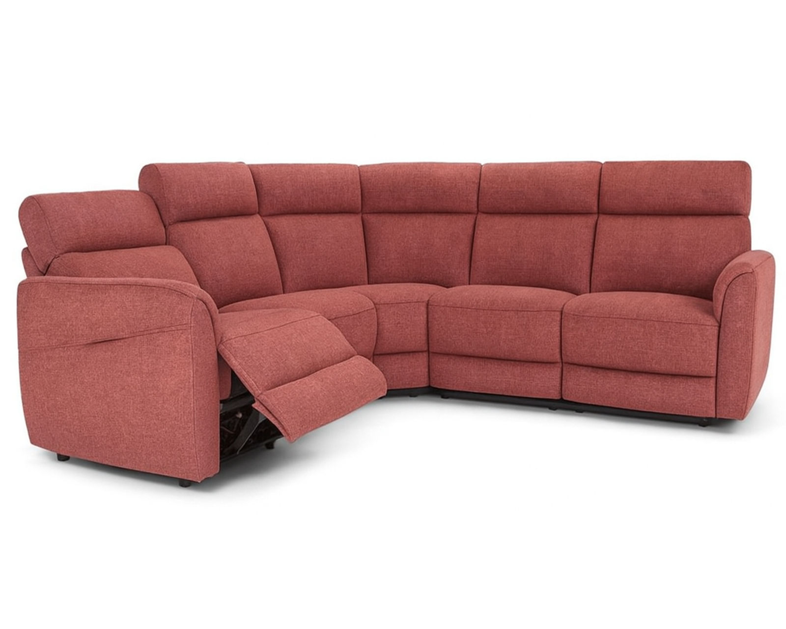 Nuvia C328 Triple Power Reclining Sectional (+45 fabrics) - Layout B: Four Piece Sectional 115" x 90" (two recliners)