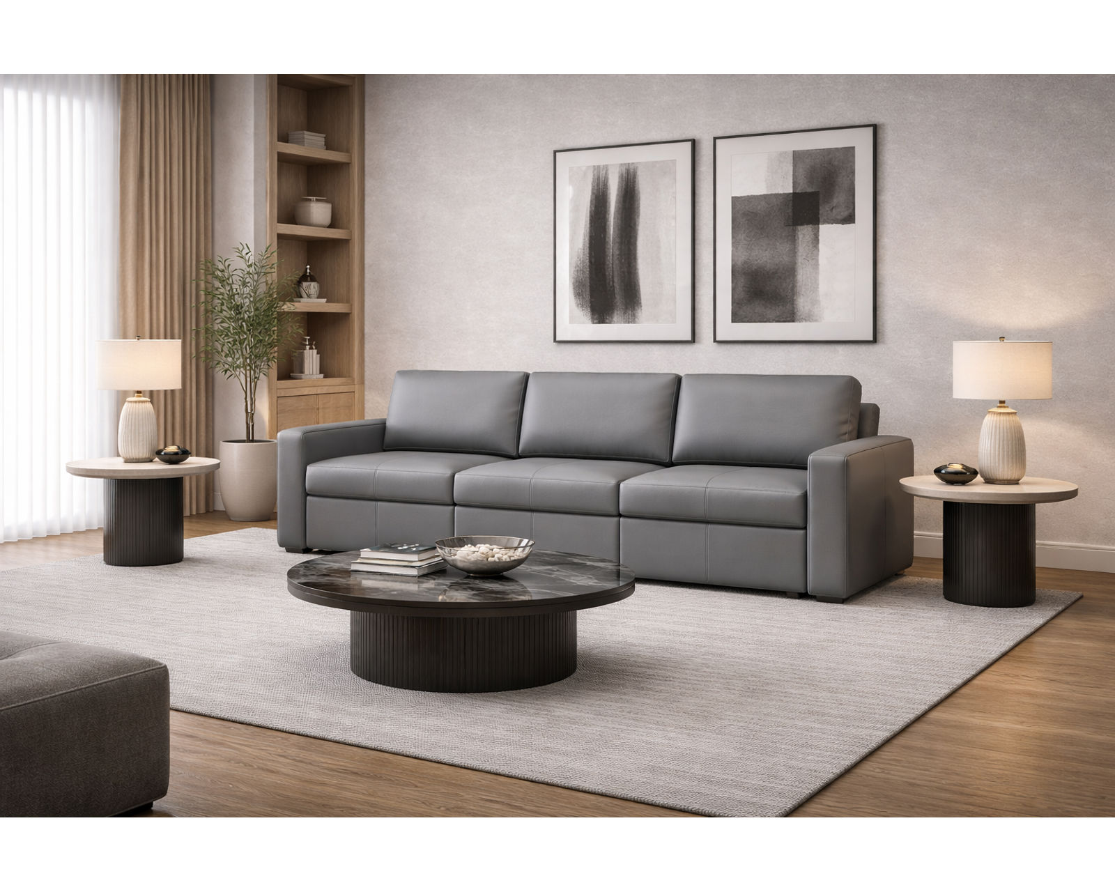 Blanche Reclining or Stationary Sofa — Available in Wide Cushions, 140+ Leather Options, and 79"or 112" Widths - Designed for Comfort. Built for Life. Priced for You.