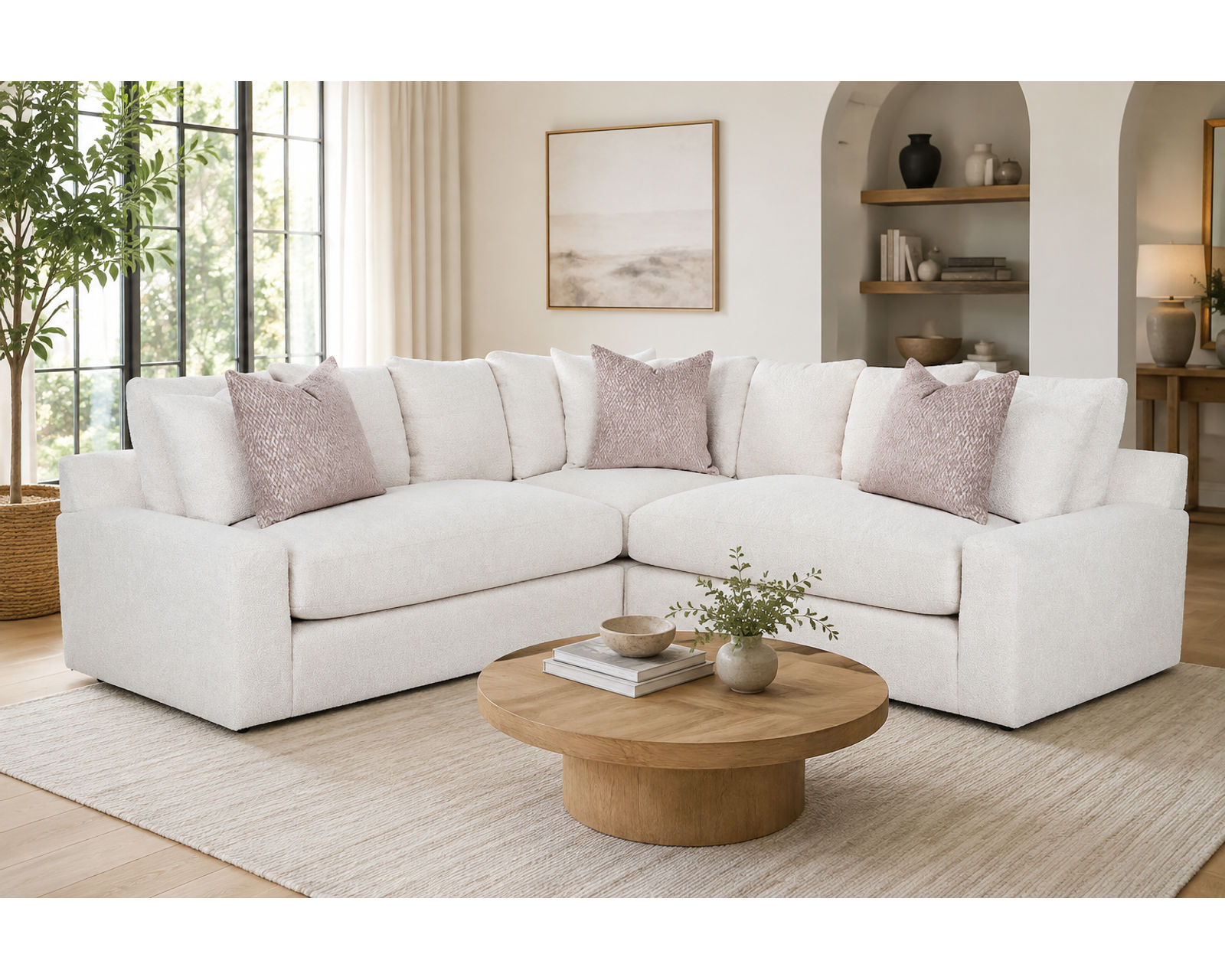 London Modular Sectional (Down Seating Performance Fabric) 3 colors - A Designer Room. A Comfortable Price.