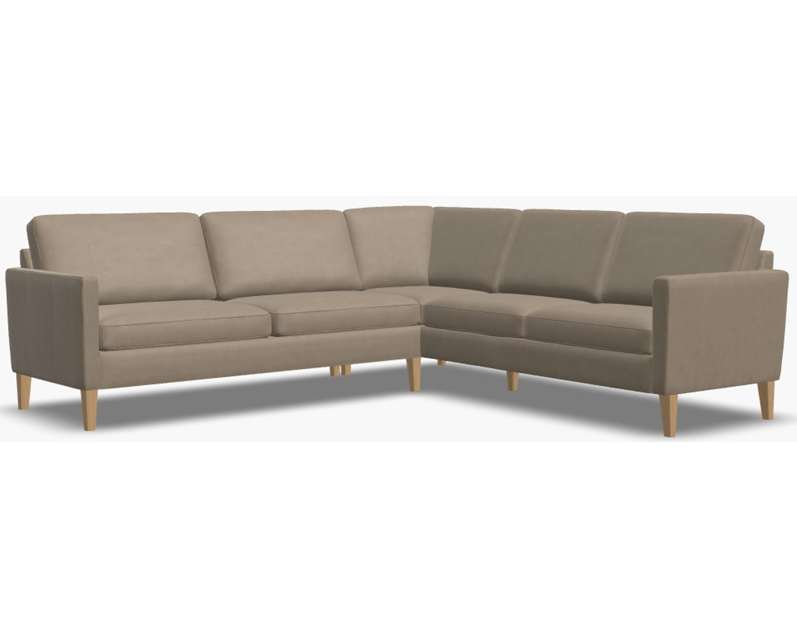Soren 77171 Track Arm Sectional (+100 leathers) - Layout A: Two Piece Sectional 103" x 102"
