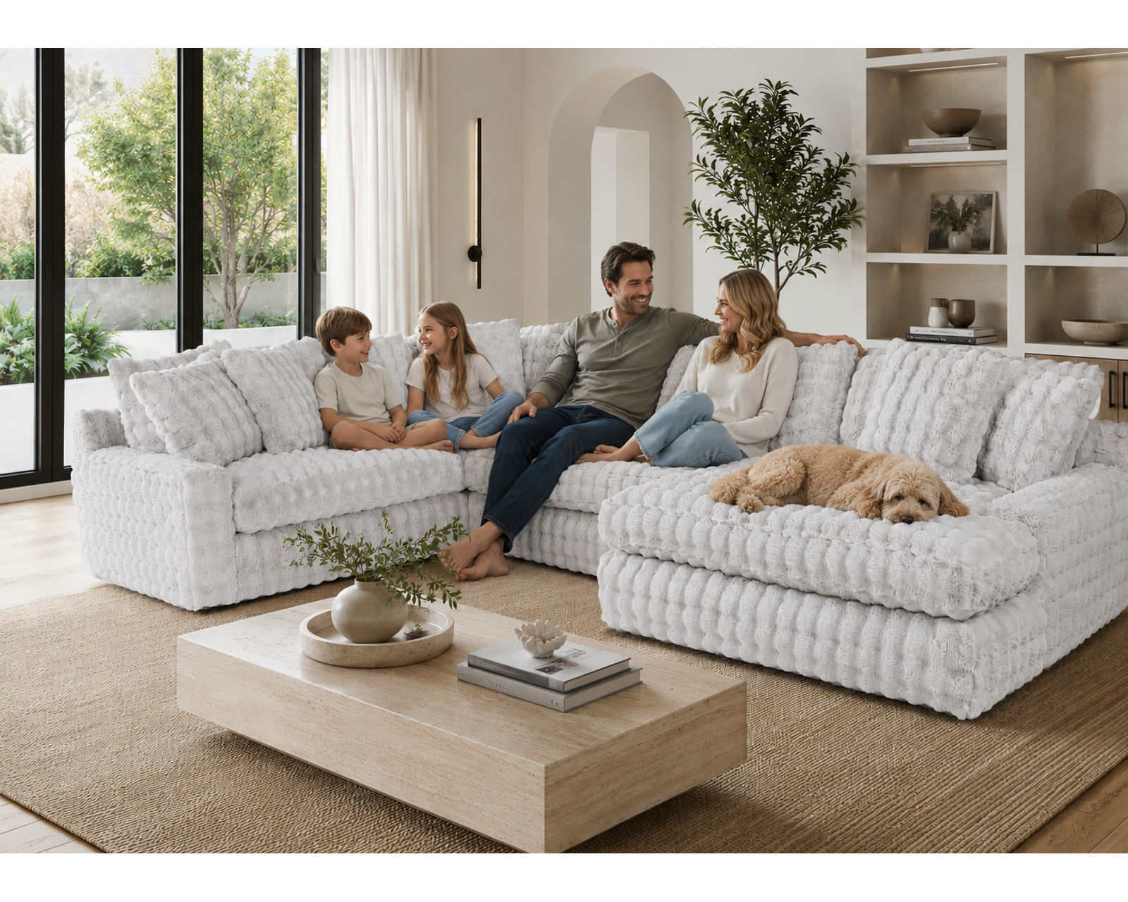 Angel 878 Modular Sectional (A Little Piece of Heaven — Oversized Comfort Made for Serious Lounging) 2 colors - Beautiful Rooms Don’t Have to Cost a Fortune.