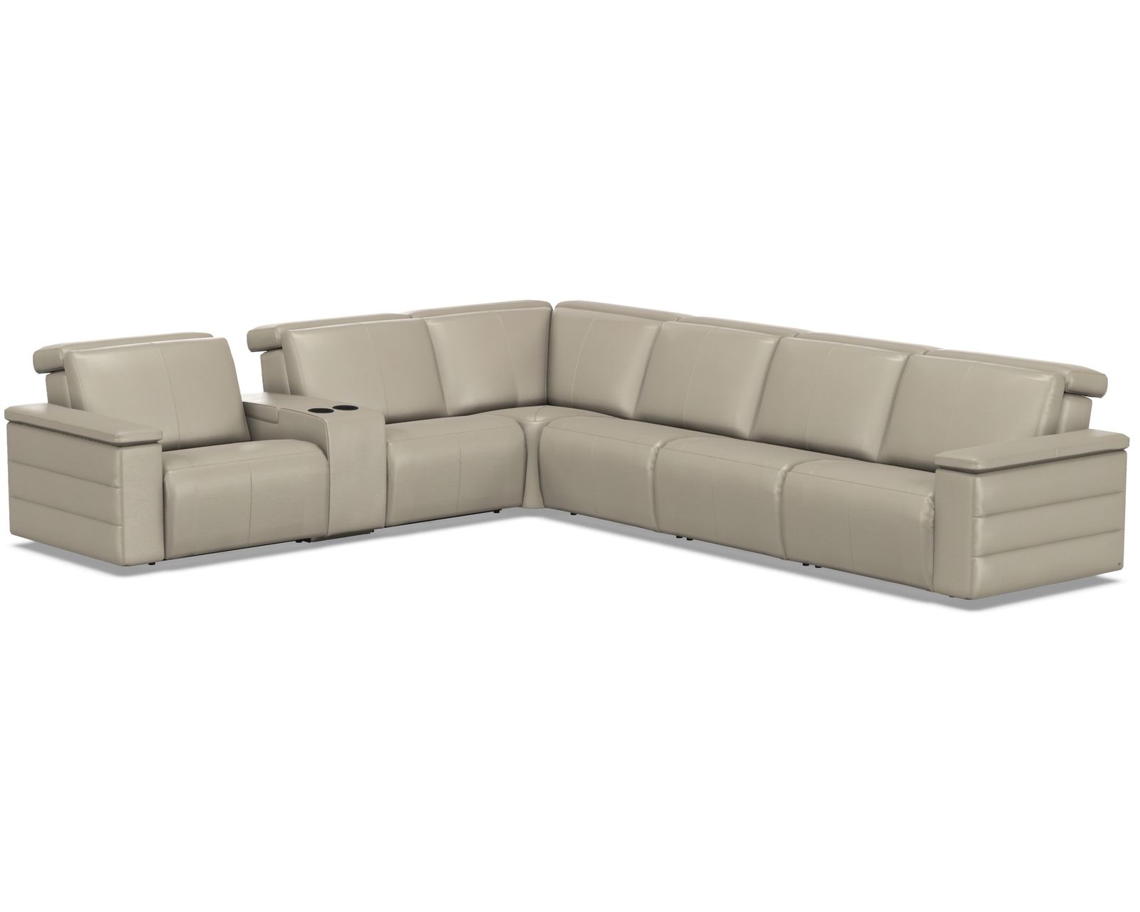Nala 3003 Power Headrest Power Reclining Sectional (standard and wide width) +140 leathers - Add additional wide armless recliner and make your sectional larger