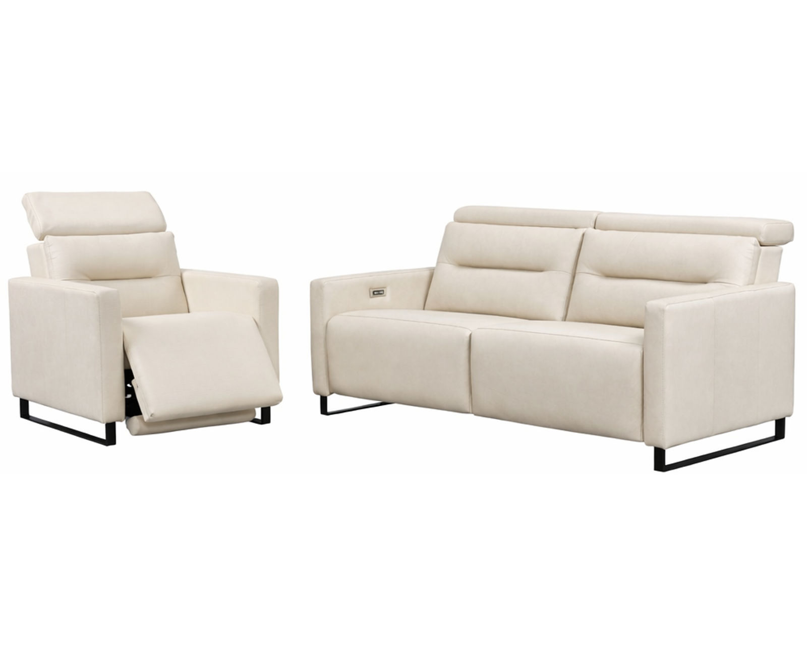 Cleo Dual Power Reclining Sofa — Available in Standard & Wide Cushions, 140+ Leather Options, and 74", 79", or 105" Widths - Crafted to Last. Designed to Impress.