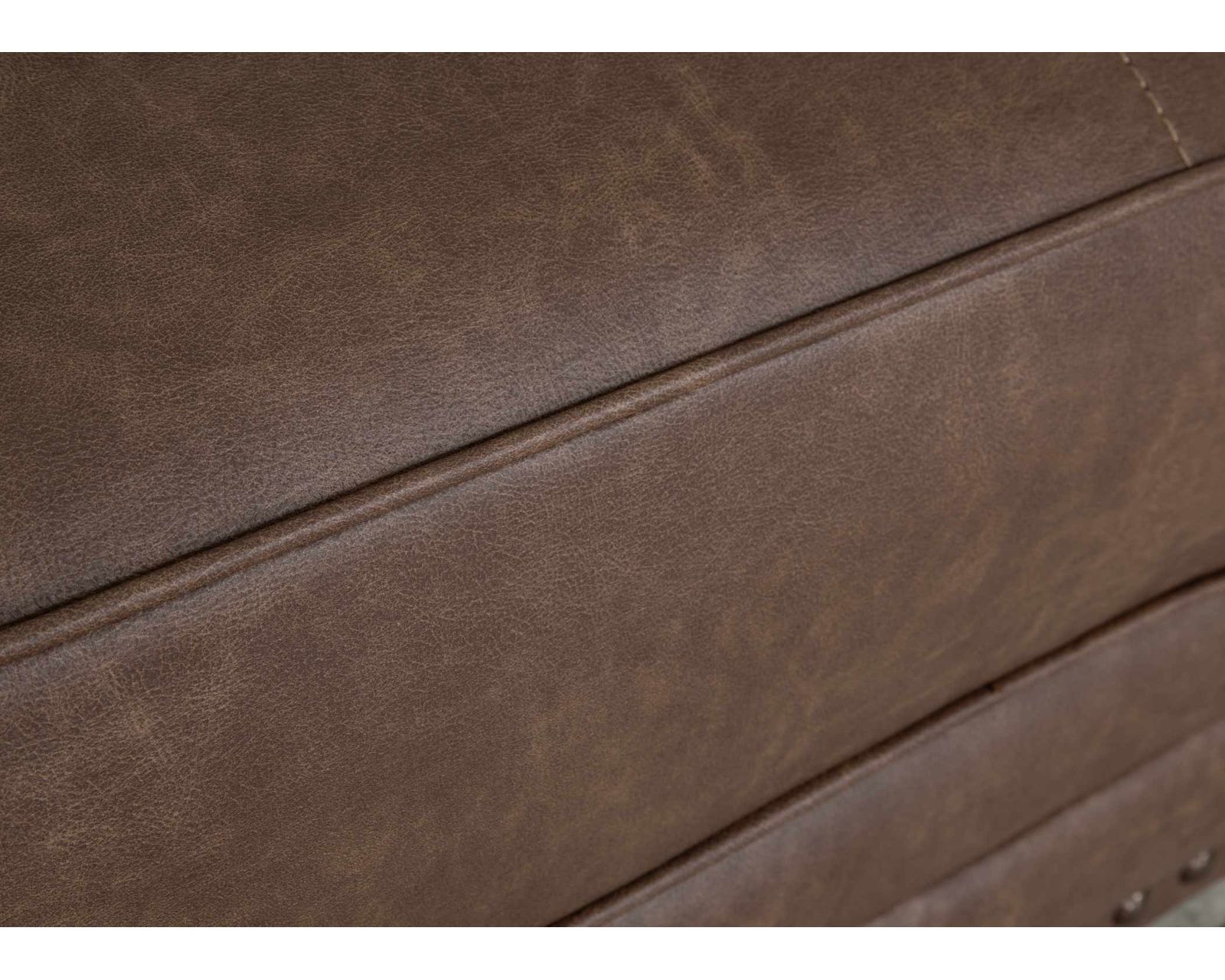 Felix 100" Extra-Wide Sofa (Leather Character. Refined Comfort) - Shown in Leather Like Fabric Color Patara Natural