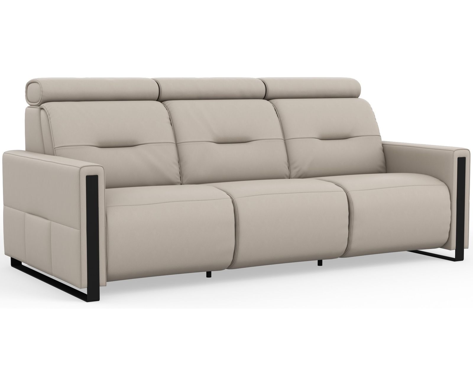 Monte Carlo 87" Power Headrest Power Reclining Sofa Ivory (In stock - Fast shipping)