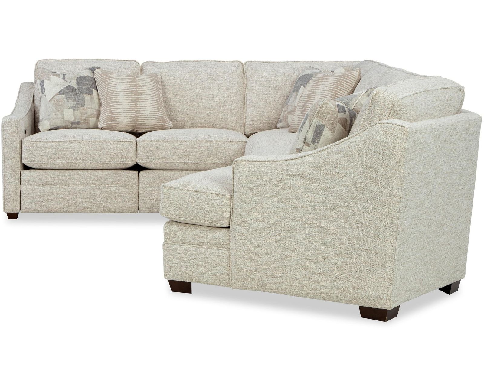 Homecourt F9331 Reclining Sectional - IN STOCK - Layout B: Three Piece Sectional 95" x 147" x 47"