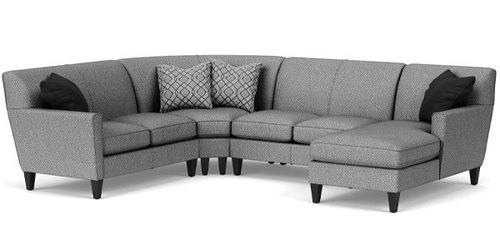 Layout F: Four Piece Sectional. 94" x 121" x 65"