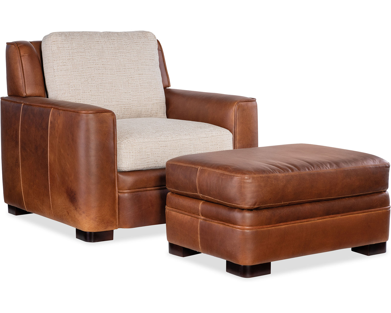 Bradington Young Beckham Sofa (12 leathers) 8-Way Hand Tie - To order fabric and leather combinations, call Sofas and Sectionals
