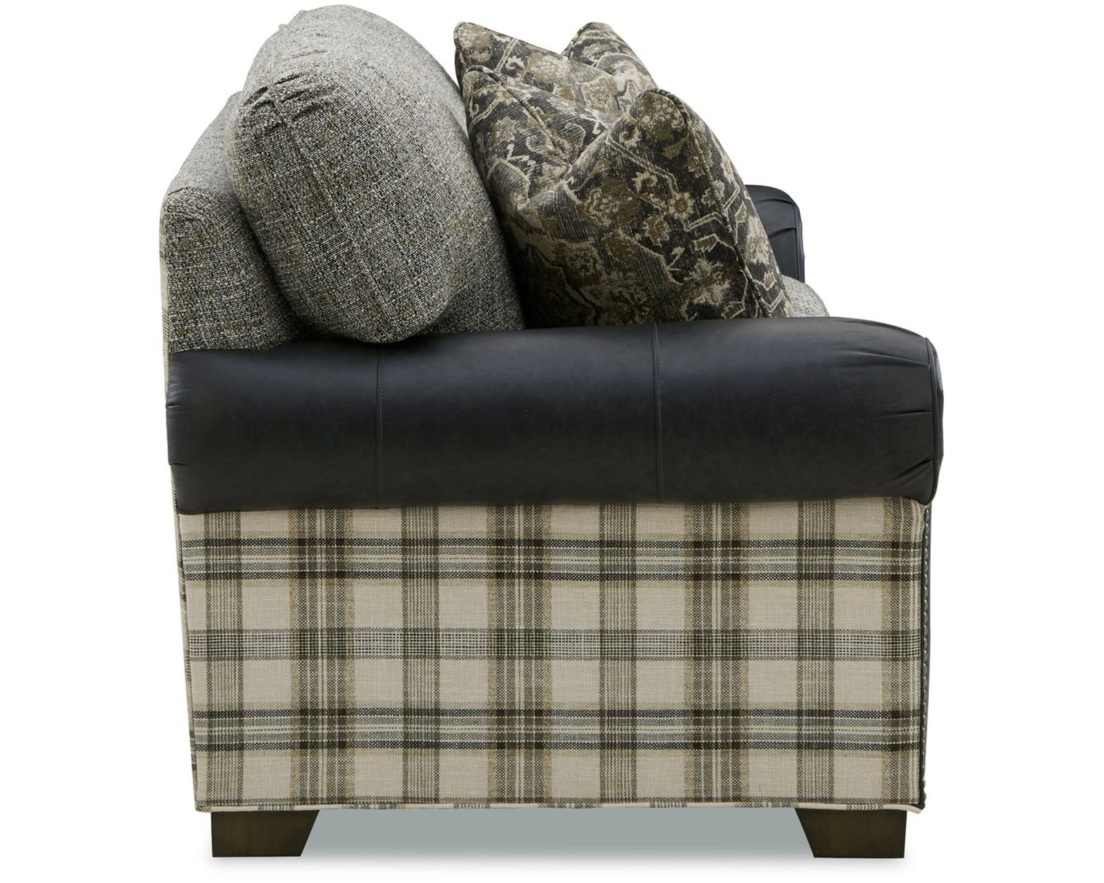 Baltimore 5655 Leather/Fabric Sofa 86" (+40 leathers +100 fabrics) - Baltimore 86" Leather Fabric Sofa