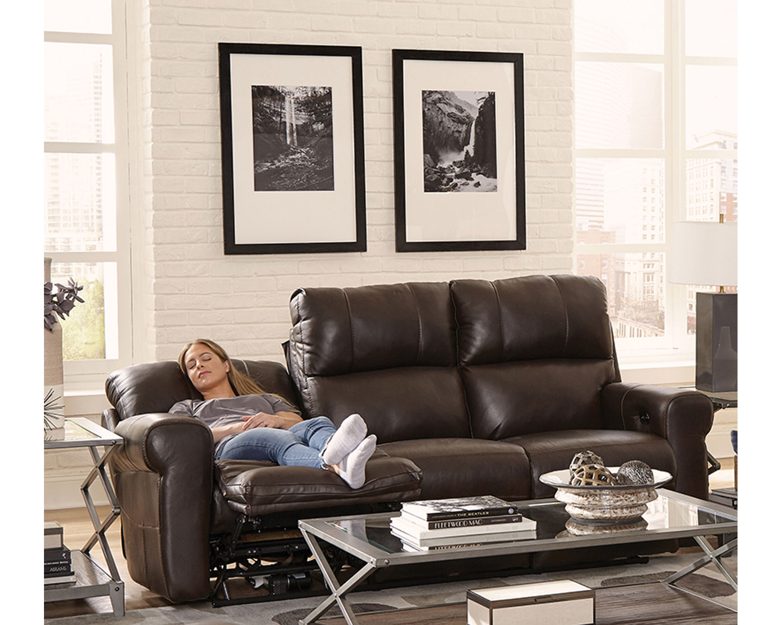 Torretta 86" Lay Flat Power Reclining Leather Sofa Premium Italian Leather, Bed-Like Lay Flat Comfort (Two colors) - Relax Better. Live Better.