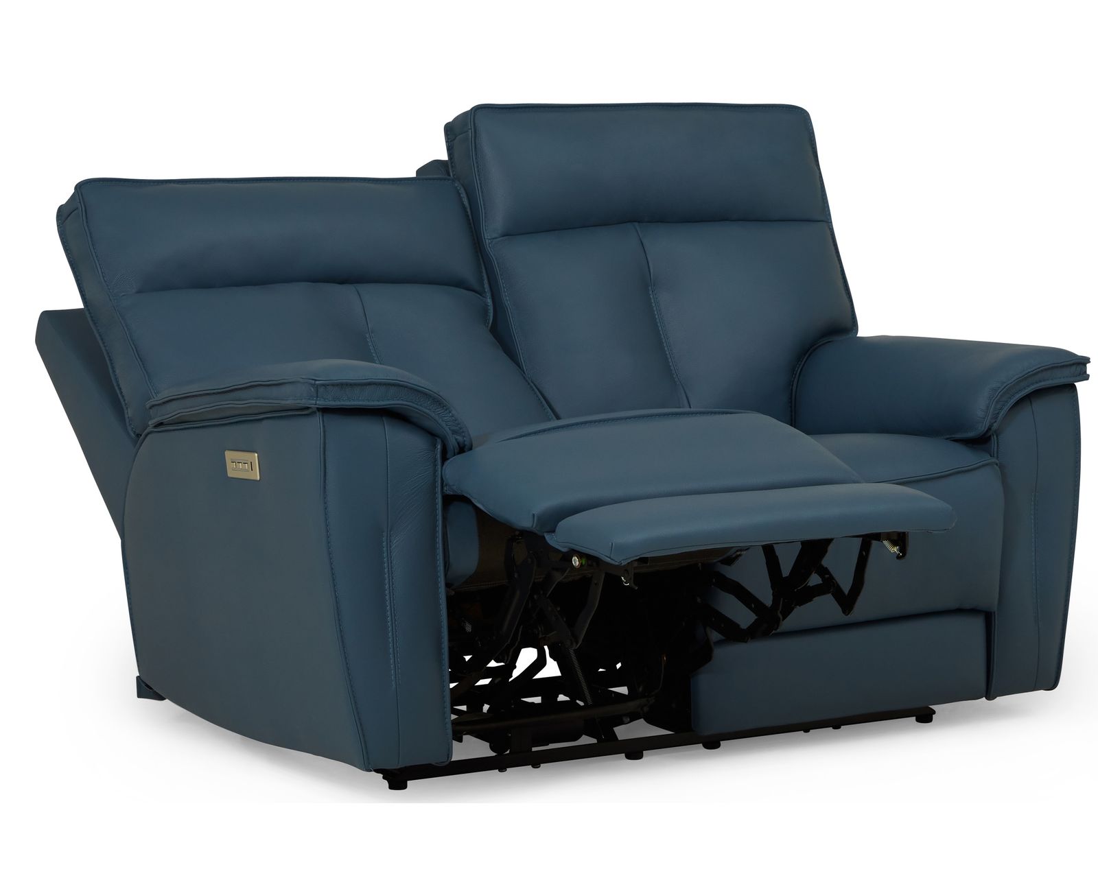 Oakley 41187 Power Headrest Power Reclining Sofa (86") +100 leathers - Oakley 63" Power Headrest Power Reclining Loveseat