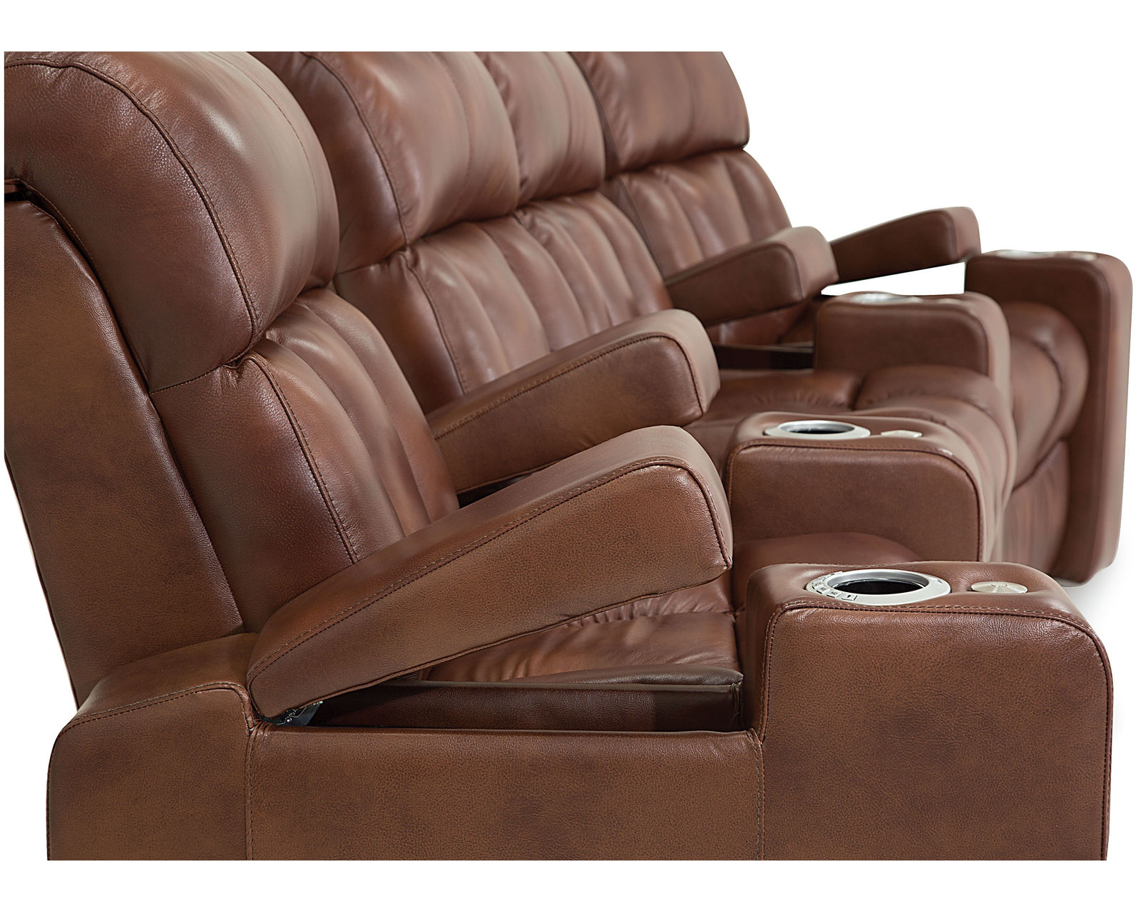 Paragon 41417 Power Reclining Home Theater Sectional (+200 colors) - Layout I: Three Piece Home Theater Sectional Curved 138" Wide