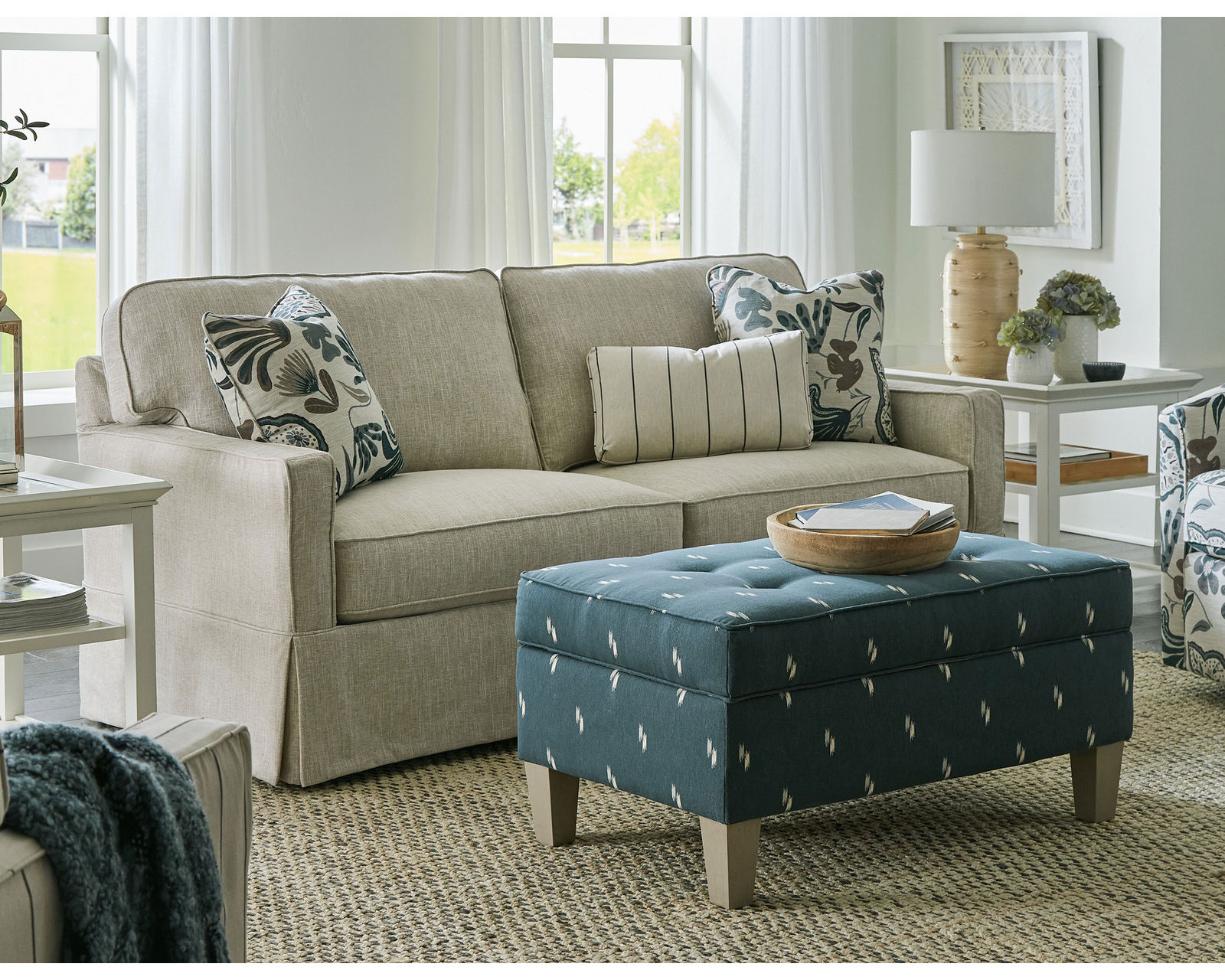 Laurel 9374 Slipcover Sofa (+100 performance fabrics) 80" - 86" - Laurel Slipcover Sofa - 1 cushion, 2 cushion and 2 seat cushions available