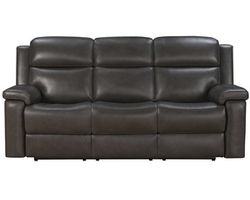 Leon 87" Power Reclining Sofa w/Power Head Rests, Power Lumbar, Heat &amp; Massage (Dropdown Table w/Smart Tabletop Control) In stock