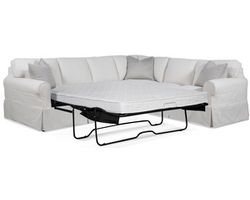 Bedford Slipcover Queen Sleeper Sectional (+69 fabrics)