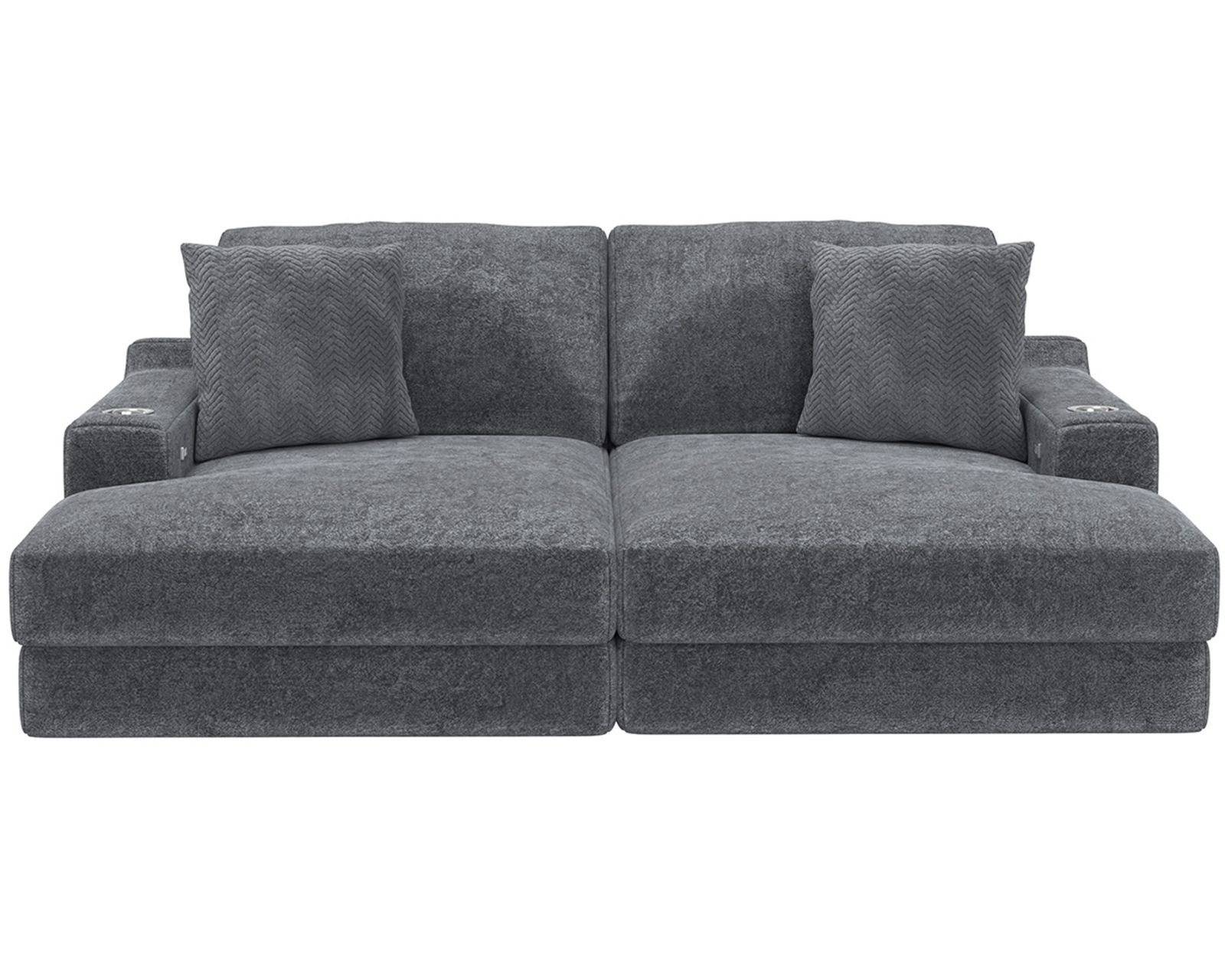 Cozy Double Wide 88" Home Theater Chaise (2 colors) Includes pillows - Experience the Jackson Difference.