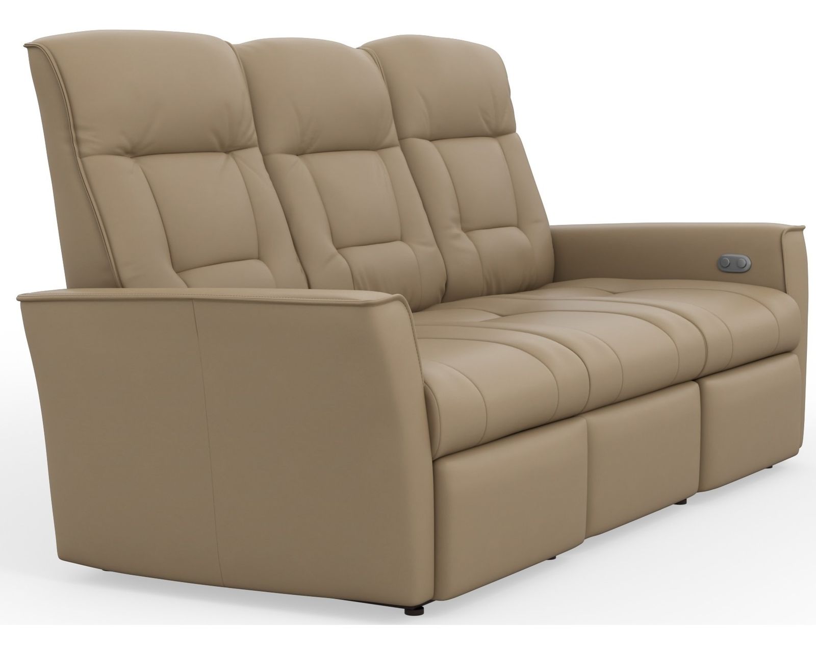 Ulstein 77" Power Reclining Wall Saver Sofa (+38 Top-Grain Leathers) - Ulstein Dual Power Reclining Wallsaver Sofa